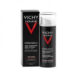 VICHY Homme Hydra Mag C+ Soin Hydratant Anti-Fatigue, Ενυδατική φροντίδα Αναζωογόνησης για πρόσωπο & μάτια 50ml