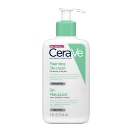 Cerave Foaming Cleanser Gel, Gel Καθαρισμού για Κανονικές έως Λιπαρές Επιδερμίδες, 236ml