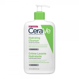 Cerave Hydrating Cleanser, Κρέμα Καθαρισμού Προσώπου & Σώματος Ιδανική για Κανονικό προς Ξερό Δέρμα 473ml