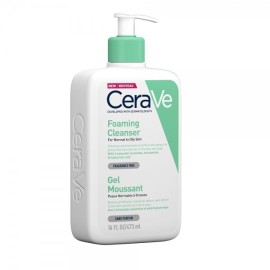 Cerave Foaming Cleanser, Καθαριστικό Προσώπου & Σώματος Ιδανικό για Κανονικό προς Λιπαρό  Δέρμα 473 ml