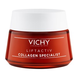 Vichy Liftactiv Collagen Specialist Cream Vitamin C, Αντιγηραντική Κρέμα Ημέρας για Γέμισμα Βαθιών και Κάθετων Ρυτίδων 50ml