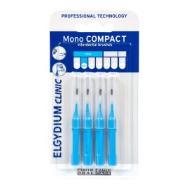 Elgydium Clinic Monocompact Blue, Μεσοδόντια Βουρτσάκια 0.4mm 4τμχ