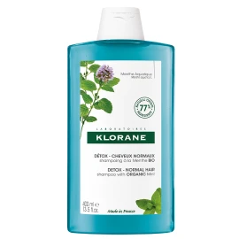 Klorane Shampoo Menthe Aquatique, Σαμπουάν Αποτοξίνωσης με Μέντα για Λιπαρά Μαλλιά Κατά της Ρύπανσης 400ml