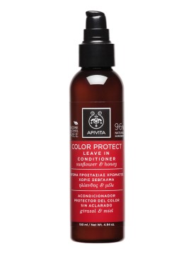 Apivita Color Protect Leave In Conditioner, Κρέμα Προστασίας Χρώματος Χωρίς Ξέβγαλμα με Ηλίανθος & Μέλι 150ml