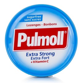 Pulmoll Καραμέλες Extra Strong Μέντα & Βιταμίνη C για το Βήχα & τον Πονόλαιμo, 45gr