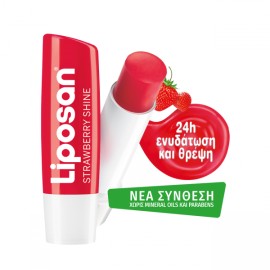 Liposan Strawberry Shine, Ενυδατικό Stick Χειλιών με Γεύση Φράουλα 5,5ml