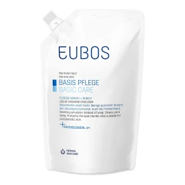 EUBOS Basic Care, Υγρό Καθαρισμού αντί Σαπουνιού Χωρίς Άρωμα, Ανταλλακτικό 400 ml