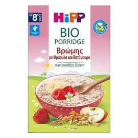 HIPP Bio Porridge, Κρέμα Βρώμης με Φράουλα & Βατόμουρο από τον 8ο Μήνα 250g