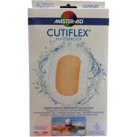 Master Aid Cutiflex Waterproof, Αδιάβροχες  Αυτοκόλλητες Γάζες 10.5x15 5τμχ