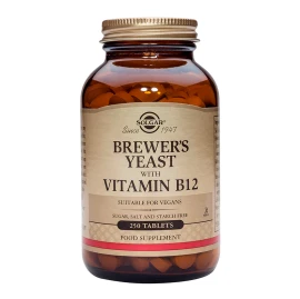 Solgar Brewers Yeast with Vitamin B12, Συμπλήρωμα Διατροφής με Μαγιά Μπύρας, 250tabs