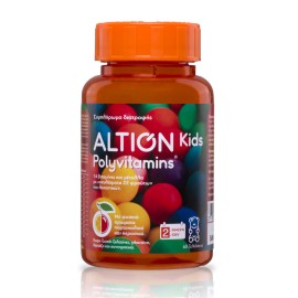 Altion Kids Polyvitamins, Πολυβιταμινούχο Συμπλήρωμα Διατροφής για Παιδιά με Βιταμίνες & Μέταλλα, 60 ζελεδάκια