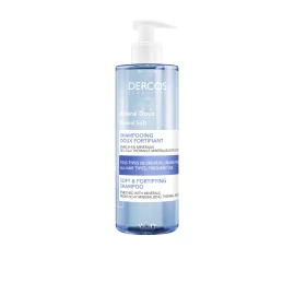 Vichy Dercos Mineral Soft & Fortifying Shampoo, Απαλό σαμπουάν για καθημερινή χρήση και για όλους τους τύπους μαλλιών. Κατάλληλο για όλη την οικογένεια. 400ml