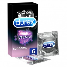 Durex Intense Stimulating Condoms, Προφυλακτικά με Διεγερτική Υφή, 6τμχ