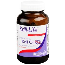 Health Aid Krill-Life 500mg, Συμπλήρωμα Διατροφής με Λιπαρά Οξέα για Καρδιά & Χοληστερίνη 90 Κάψουλες