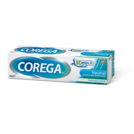 Corega 3D Hold Neutral, Στερεωτική Κρέμα Οδοντοστοιχιών με ουδέτερη γεύση 40gr