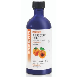 Macrovita Apricot Oil, Βερυκοκέλαιο με Βιταμίνη Ε για Πρόσωπο και Σώμα 100ml