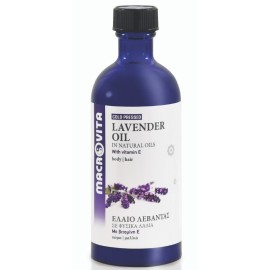 Macrovita Lavender Oil, Έλαιο Λεβάντας με Βιταμίνη Ε για Σώμα και Μαλλιά 100ml 