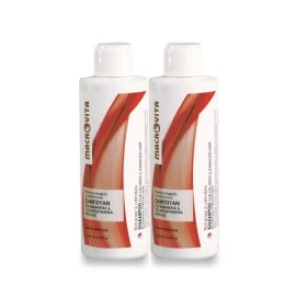 Macrovita Promo Pack Shampoo for Colored & Damaged Hair, Σαμπουάν για Βαμμένα & Ταλαιπωρημένα Μαλλιά με Κόκκινο Σταφύλι 1+1 Δώρο 2 x 200ml