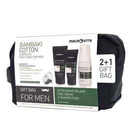 Macrovita Gift Pack for Men με Aftershave Balsam 100ml, Face Cream 50ml & Shaving Foam 125ml