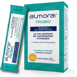 Elpen Almora Plus Probio, Συμπλήρωμα Διατροφής Προβιοτικά με Ηλεκτρολύτες 10 x 4.5gr