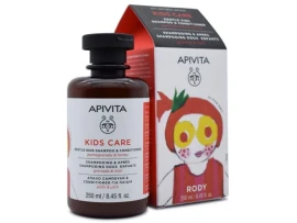 Apivita Kids Shampoo & Conditioners, Σαμπουάν & Μαλακτικό Με Μέλι & Ρόδι 250ml
