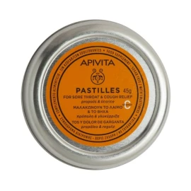 Apivita Pastilles Propolis & Licorice, Παστίλιες με Πρόπολη & Γλυκύρριζα 45g