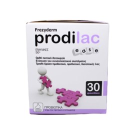 Frezyderm Prodilac Ease, Συμπλήρωμα Διατροφής με Προβιοτικά για Ενήλικες 50+ για Πεπτική Λειτουργία 30φακελάκια