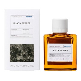 Korres Black Pepper Eau De Toilette, Ανδρικό Άρωμα με πικάντικες και ξυλώδεις νότες 50ml