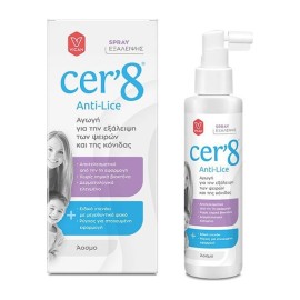 Vican Cer8 Anti-Lice Elimination Spray, Αγωγή για την εξάλειψη των ψειρών και της κόνιδας 125ml