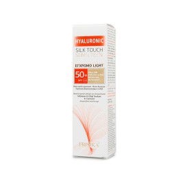 Froika Hyaluronic Silk Touch Sunscreen Tinted Light, Αντιηλιακό με Αντιγηραντική Δράση - Υψηλή Προστασία SPF50, Έγχρωμο-Καλυπτικό (Ματ αποτέλεσμα), 40ml