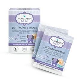Pharmasept Baby Care Purified Eye Wipes, Αποστειρωμένα Οφθαλμικά Μαντηλάκια 10 τμχ