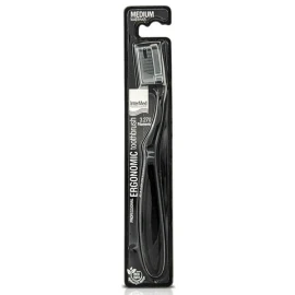 Intermed Professional Ergonomic Toothbrush Medium Black, Οδοντόβουρτσα Κλασσική σε Μαύρο Χρώμα 1τμχ