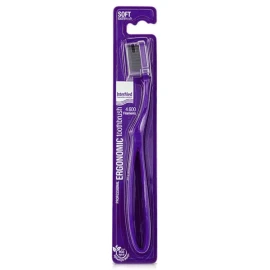 Intermed Professional Ergonomic Medium Purple Toothbrush, Οδοντόβουρτσα Medium Σε Μωβ Χρώμα  1τμχ