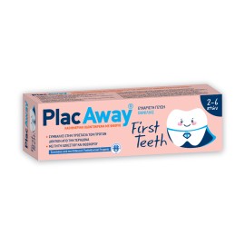 Plac Away First Teeth, Παιδική Οδοντόκρεμα Για Τα Πρώτα Δόντια, 2-6 ετών με γεύση Βανίλιας 50ml