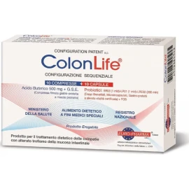 Bionat Pharm Colon Life, Συμπλήρωμα Διατροφής για Παθήσεις του Παχέος Εντέρου 10 ταμπλέτες + 10 κάψουλες