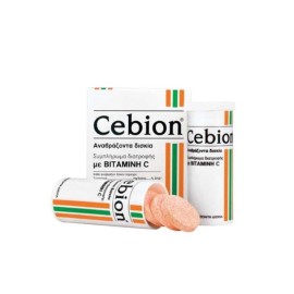 Cebion με Βιταμίνη C, Συμπλήρωμα Διατροφής με Καθαρή Βιταμίνη για Ενίσχυση του Ανοσοποιητικού 20αναβ.δισκία