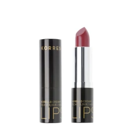 Korres Morello Creamy Lipstick Lush Cherry, Aπόχρωση 56 Zoυμερό Κεράσι, Σταθερό & Λαμπερό Αποτέλεσμα, Πλήρης Κάλυψη 3,5 gr