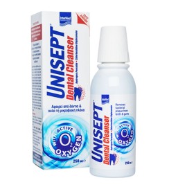 Intermed Unisept Dental Cleanser, Στοματικό Διάλυματο οποίο αφαιρεί από Δόντια και Ούλα τη Μικροβιακή Πλάκα ,250ml