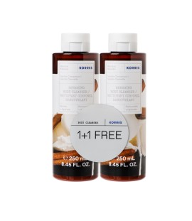 Korres Renewing Body Cleanser Vanilla Cinnamon, Αφρόλουτρο με άρωμα Κανέλλα 2x250ml