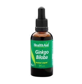 HealthAid Ginkgo Biloba Liquid, Eκχύλισμα Ginkgo Biloba (Ενίσχυση μνήμης) 50 ml