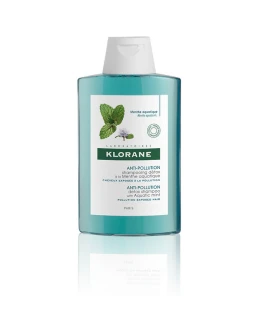 Klorane Shampoo Menthe Aquatique, Σαμπουάν Αποτοξίνωσης με Μέντα για Λιπαρά Μαλλιά Κατά της Ρύπανσης 200ml