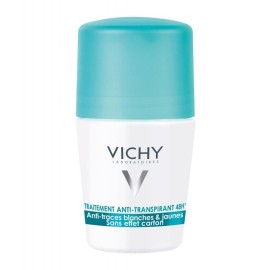 Vichy Deodorant 48h Anti-marks Roll-On 48ωρη Αποσμητική Φροντίδα-Έντονη Εφίδρωση, 50ml