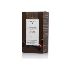 Korres Argan Oil Advanced Colorant Νο 6.7 Cocoa,  Bαφή Μαλλιών -6.7- Kακάο (Κρέμα βαφή 50ml + Γαλάκτωμα ενεργοποίησης 75ml + Κρέμα μαλλιών 20ml)