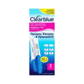 Clearblue Combo Pack Pregnancy Test, Τεστ Εγκυμοσύνης Πρώιμος Έλεγχος & Ημερομηνία 2τμχ