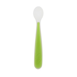 Chicco Softly Spoon, Μαλακό Κουτάλι Σιλικόνης για μωρά σε Χρώμα Πράσινο από 6m+ 1 τμχ