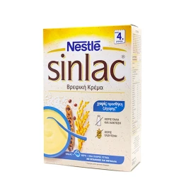Nestle Sinlac Bifidus Cream, Κρέμα Χωρίς Γάλα, Λακτόζη & Γλουτένη από 4 Μηνών και Άνω 500gr 