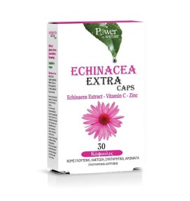 Power Health Echinacea Extra, Συμπλήρωμα διατροφής  με Εχινάτσεα, Βιταμίνη C και Ψευδάργυρο 30caps