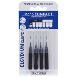 Elgydium Clinic Interdental Brushes, Μεσοδόντια Mono Compact Black 0.35 4τμχ