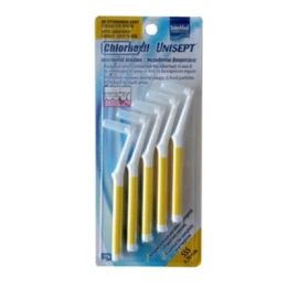 Intermed Chlorhexil Interdental Brushes SSS 0,7mm, Μεσοδόντια Βουρτσάκια Κίτρινα, 5 τμχ