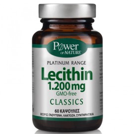 Power Health Platinum Range Lecithin 1200mg, Συμπλήρωμα διατροφής με Λεκιθίνη 60caps